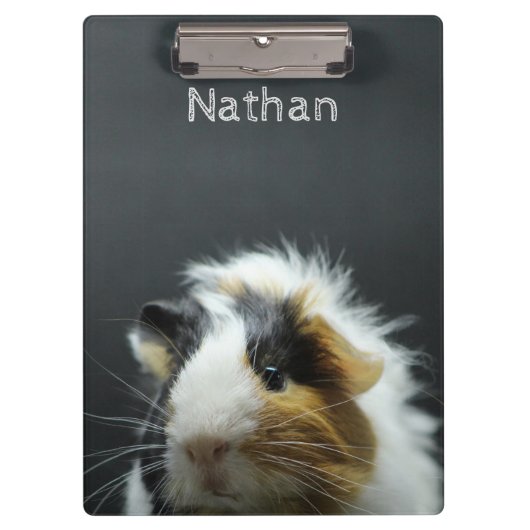 Cute Guinee Pig Chalkboard - Aangepast Klembord (Voorkant)