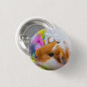 Cute Guinee Pig Pet Ronde Button 3,2 Cm (Voorkant /achterkant)