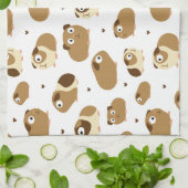 Cute Guinée Porcs Serviette de cuisine (Plié)