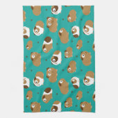 Cute Guinée Porcs Serviette de cuisine (Vertical)