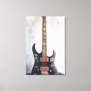 Cute Guitar Canvas Afdruk