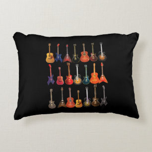 Cute Guitar Rock en Roll Musical Instruments Gift Accent Kussen