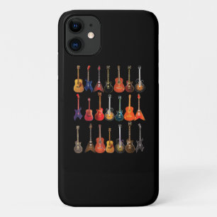 Cute Guitar Rock en Roll Musical Instruments Gift iPhone 11 Hoesje