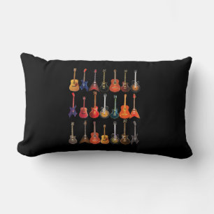 Cute Guitar Rock en Roll Musical Instruments Gift Kussen