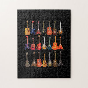 Cute Guitar Rock en Roll Musical Instruments Gift Legpuzzel