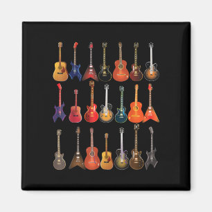 Cute Guitar Rock en Roll Musical Instruments Gift Magneet