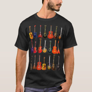 Cute Guitar Rock N Roll Musical Instruments Gift T-shirt