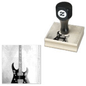 Cute Guitar Rubberstempel (Gestempeld)