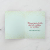 Cute Guitare et Garland Carte de Noël (Intérieur)