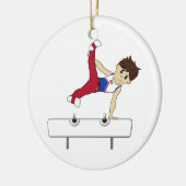 Cute Gymnast on Horse Ornament (Links)
