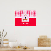 Cute Gymnastics Balance Beam Poster (Keuken)