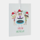 Cute Gymnastics Custom Kinder Gymnast Kerstmis Glas Ornament (Voorkant Rechts)
