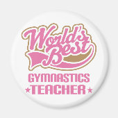 Cute Gymnastics-leraar Magneet (Voorkant)