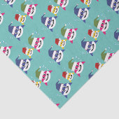 Cute Haai 🦈 Leuk Fantastisch Kinderen Super Oceaa Tissuepapier (Detail)