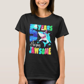 Cute Haai Verjaardag 5 Jaar Oude Jongens Meisjes 5 T-shirt