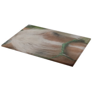 Cute Haflinger Horse Face Animal Snijplank