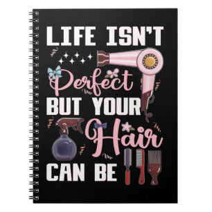 Cute Hair Stylist Motivation Hairdresser Notitieboek