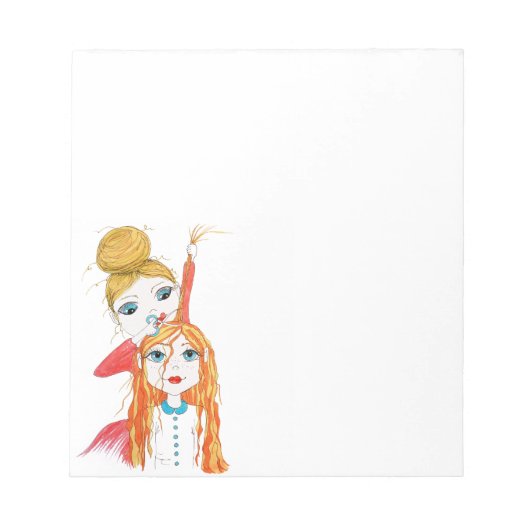 Cute Haircut Haarstylist Notitieblok (Voorkant)