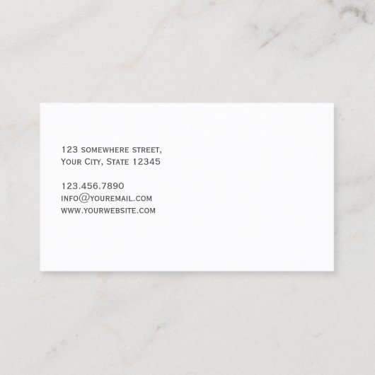 Cute Haircut Hairdresser/Haarstylist Visitekaartje (Achterkant)