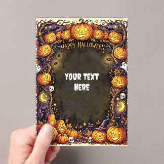 Cute Halloween Acryl Uitnodiging #10 Uitnodigingen