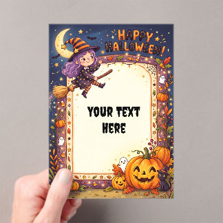 Cute Halloween Acryl Uitnodiging #4 Uitnodigingen