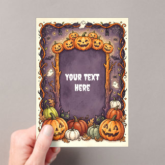 Cute Halloween Acryl Uitnodiging #9 Uitnodigingen
