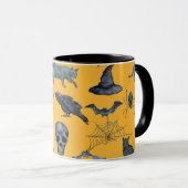 Cute Halloween all-over design Mok (Voorkant rechts)