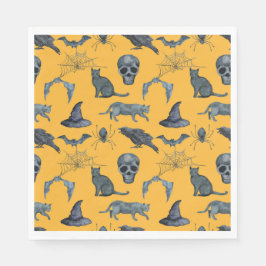 Cute Halloween all-over design Napkins Servet