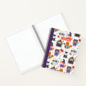 Cute Halloween Animals Personalized Sketchbook Notitieboek (Binnen)