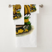 Cute Halloween Bat Bad Handdoek (Insitu)