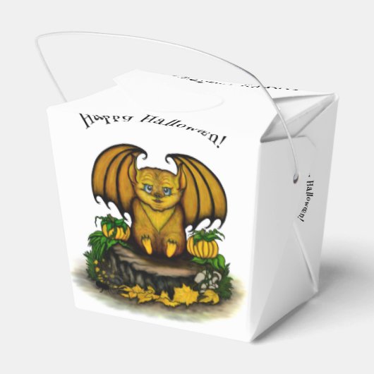 Cute Halloween Bat Bedankdoosjes (Achterkant)