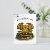 Cute Halloween Bat Feestdagenkaart (Staand voorkant)