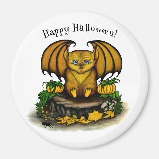 Cute Halloween Bat Magneet (Voorkant)