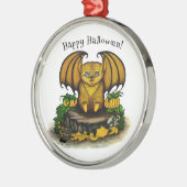 Cute Halloween Bat Metalen Ornament (Links)