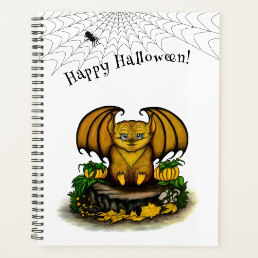 Cute Halloween Bat Planner (Voorkant)