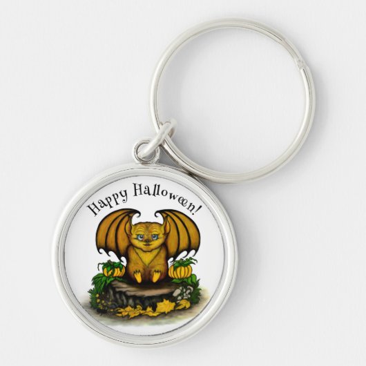 Cute Halloween Bat Sleutelhanger (Voorkant)