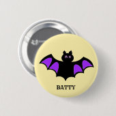 Cute Halloween Batty Bat Ronde Button 5,7 Cm (Voorkant /achterkant)