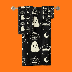 Cute Halloween Boo Ghost Motif