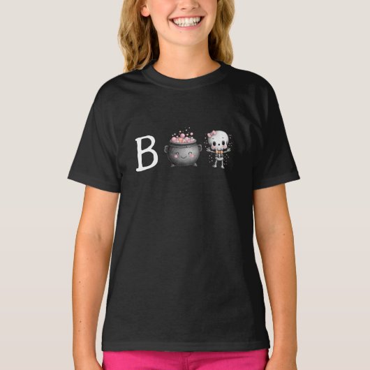 Cute Halloween Boo T-shirt (Voorkant)