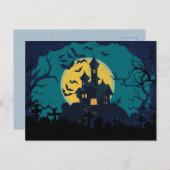 Cute Halloween Briefkaart (Voorkant / Achterkant)