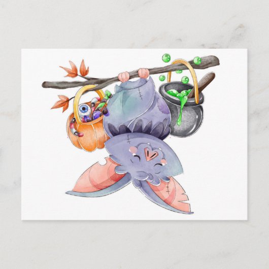 Cute Halloween Briefkaart (Voorkant)