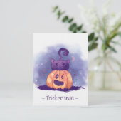 Cute Halloween Briefkaart (Staand voorkant)