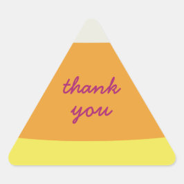 Cute Halloween Candy Corn Driehoek Sticker