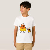 Cute Halloween Candy Corn T-shirt (Voorkant volledig)