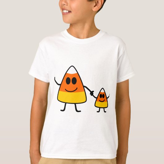 Cute Halloween Candy Corn T-shirt (Voorkant)