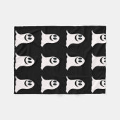 Cute Halloween Cartoon Ghost Fleece Deken (Voorkant (Horizontaal))
