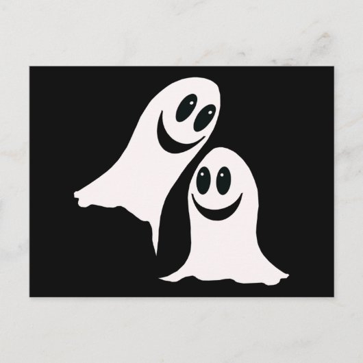 Cute Halloween Cartoon Ghosts Briefkaart (Voorkant)