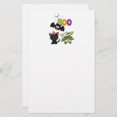 Cute Halloween Cat, Bat, Mummy & Ghost Briefpapier (Voorkant / Achterkant)