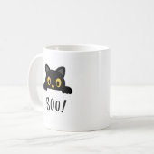 Cute Halloween Cat Café Conception de la Mug (Devant gauche)