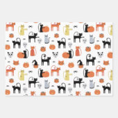 Cute Halloween Cat Spooky Inpakpapier Vel (Voorkant 2)